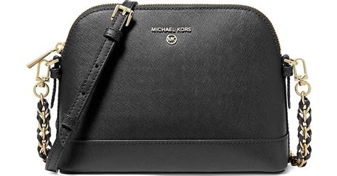 michael kors crossbody black leather|Michael Kors Crossbody bag black.